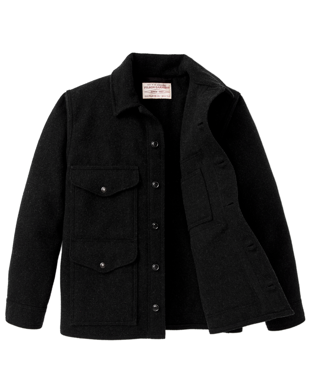 Mackinaw Wool Cruiser Jacket - Charcoal