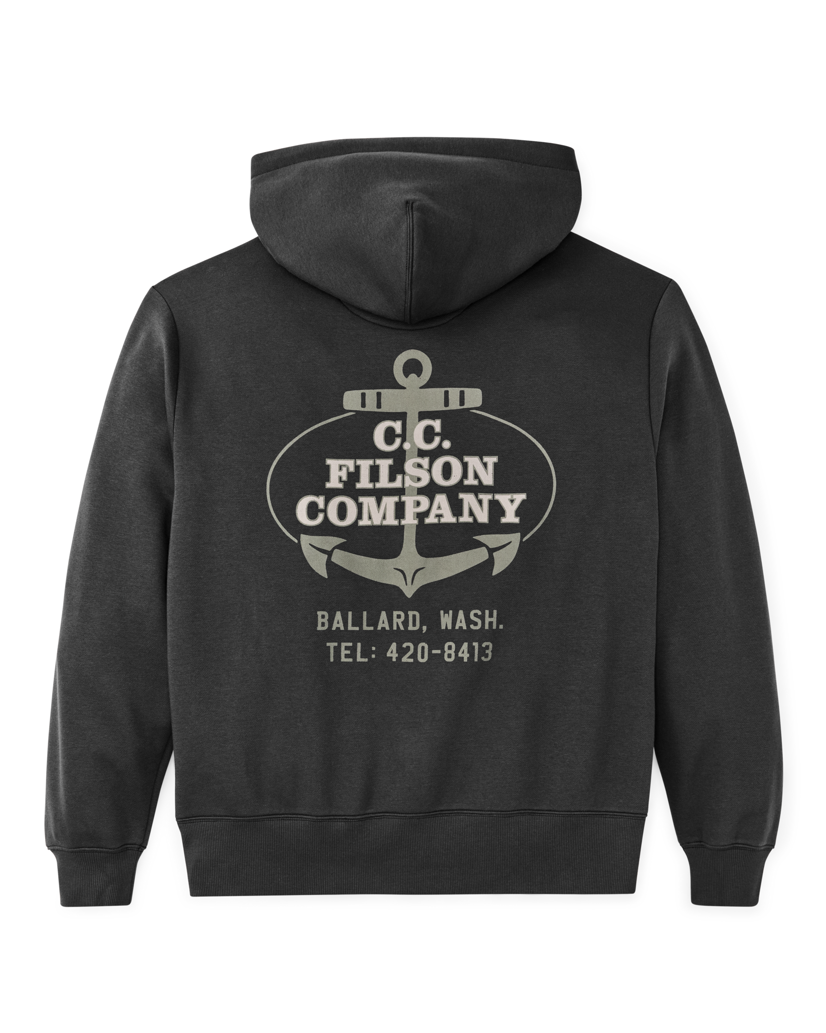 Ballard Graphic Hoodie - Faded Black