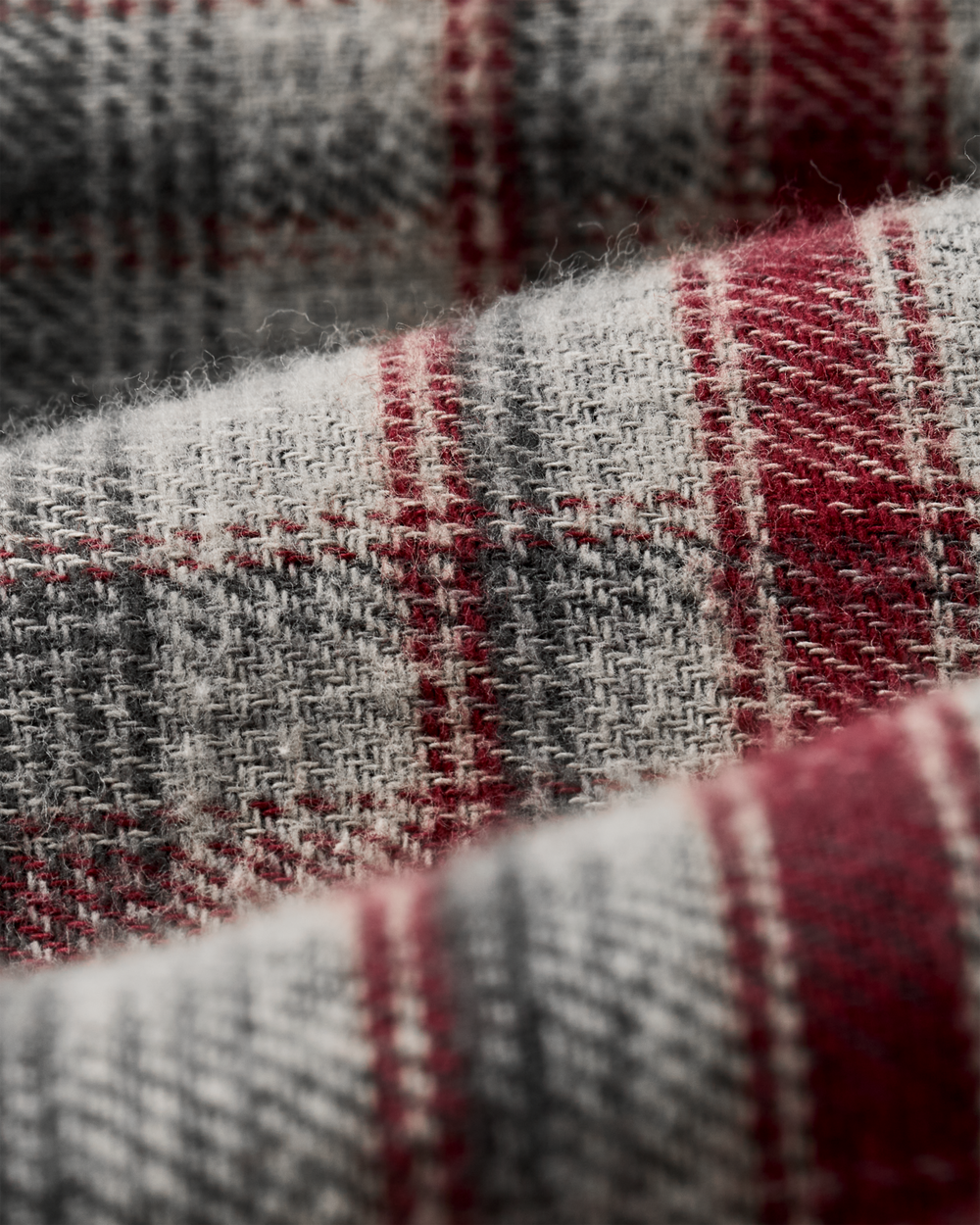 Rangeland Flannel Shirt - Red / Gray Plaid