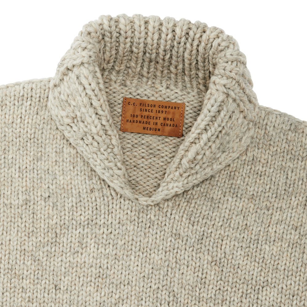 Alternate view of the Filson Handmade Pullover Sweater - Natural / Fish