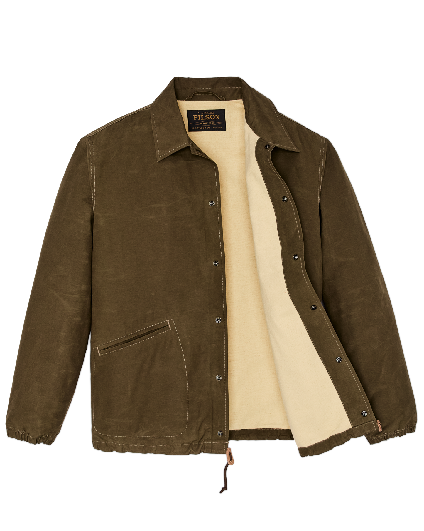 Dry Wax Windbreaker - Military Olive
