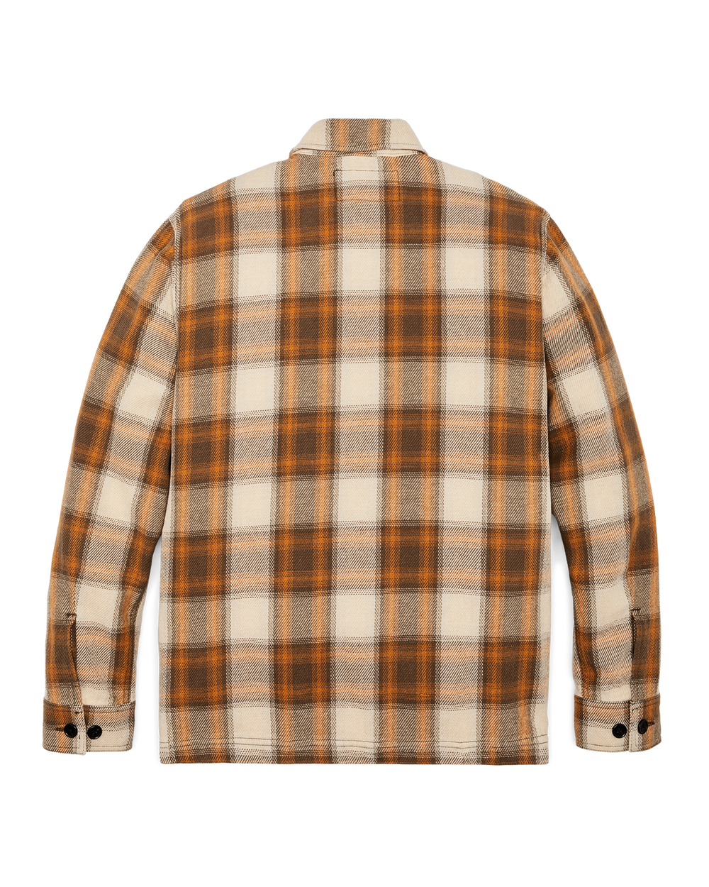 Alternate view of the Filson Deer Island Jac-shirt - Orange / Brown Shadow Plaid