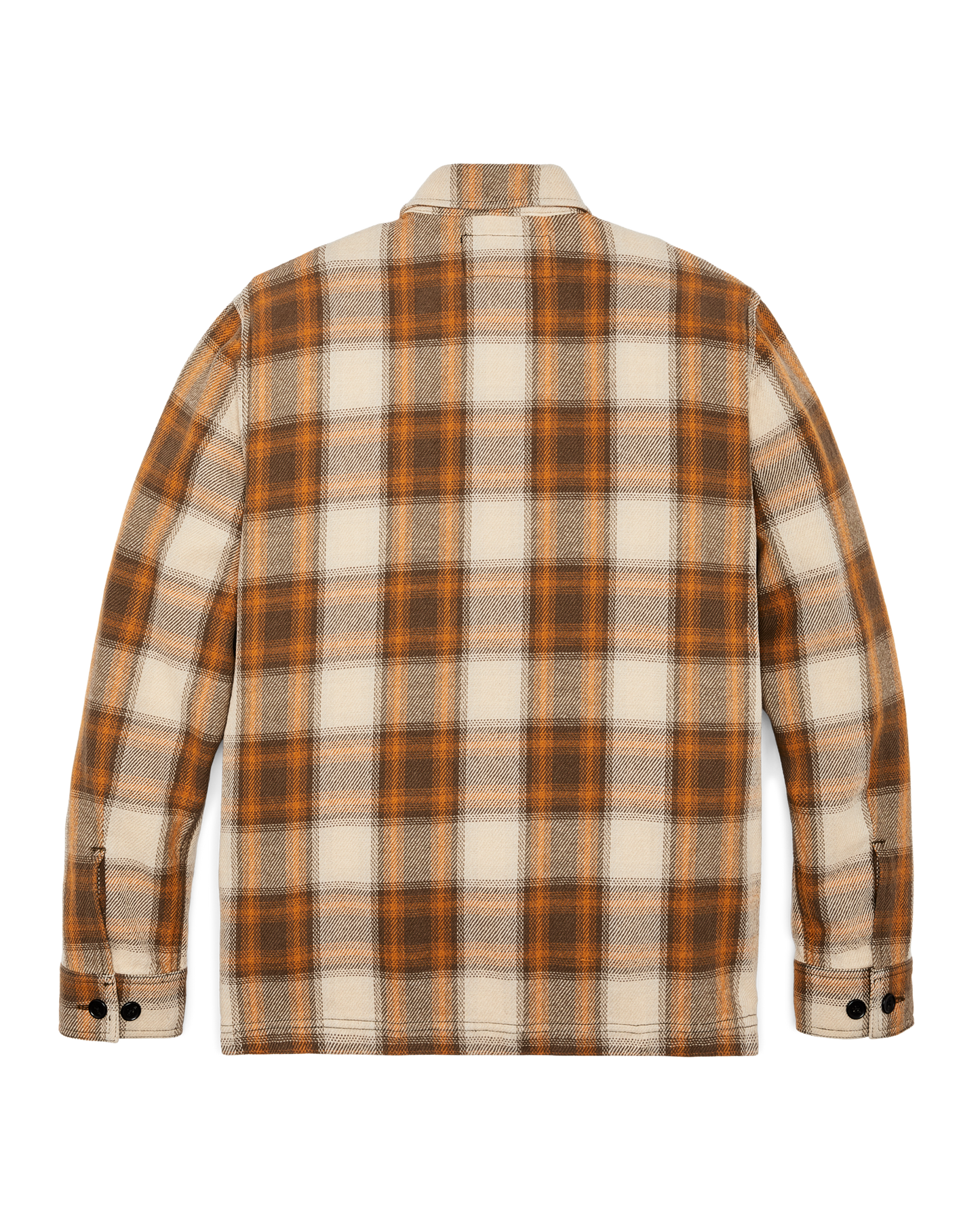 Alternate view of the Filson Deer Island Jac-shirt - Orange / Brown Shadow Plaid
