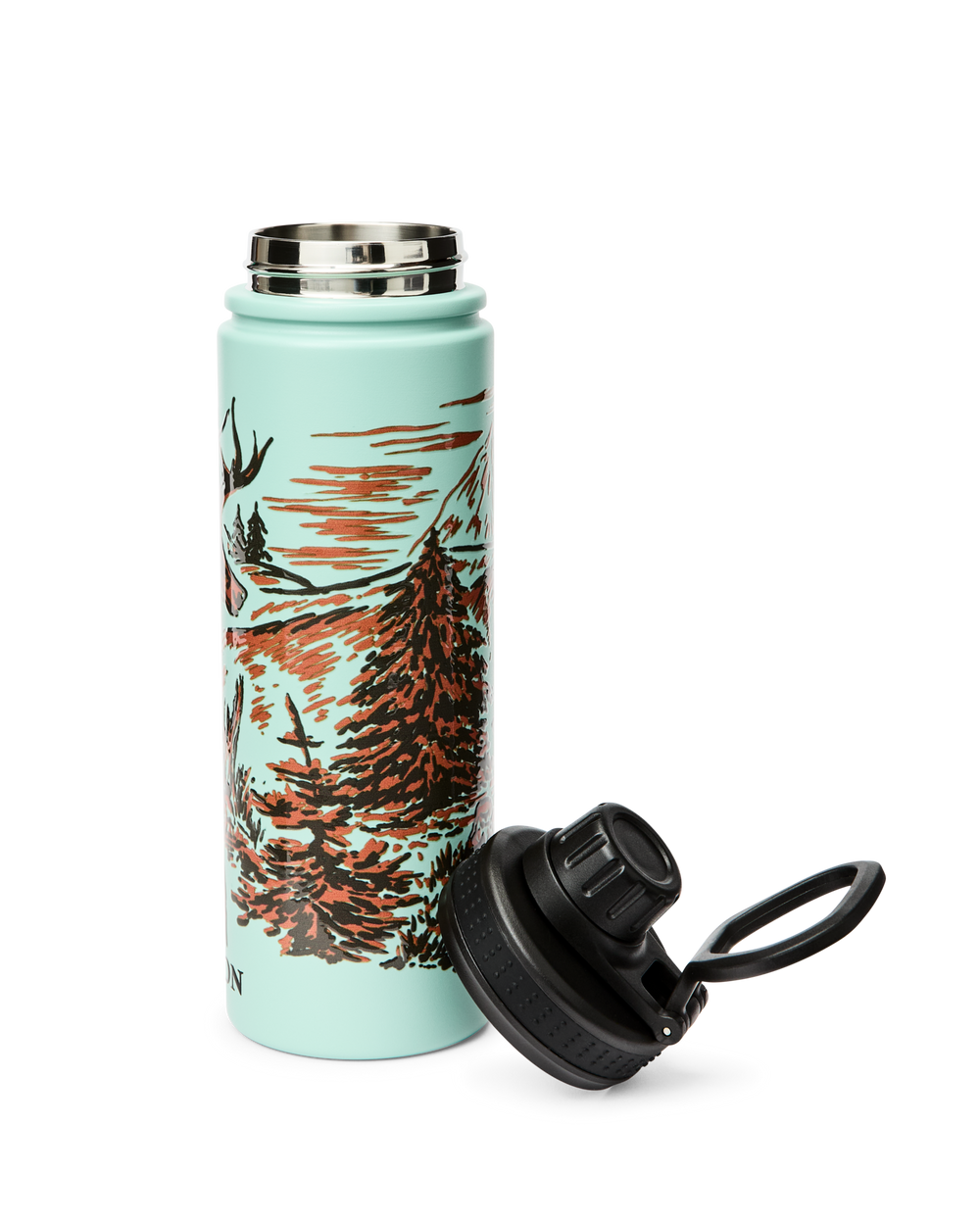 Deer Insulated Water Bottle - Sea Foam