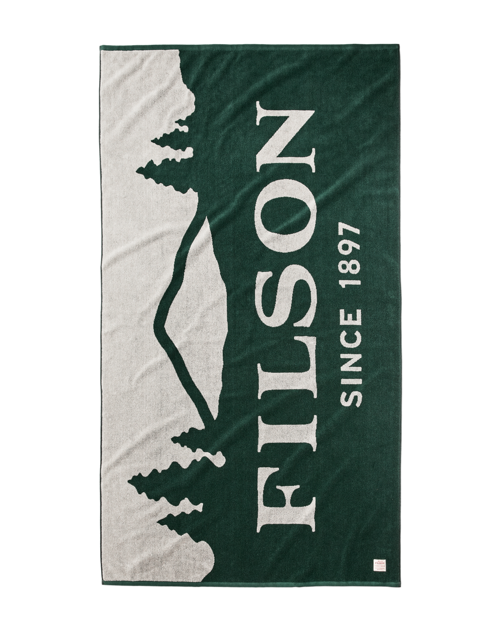 Front-facing image of the Filson Scenic Filson Towel - Spruce