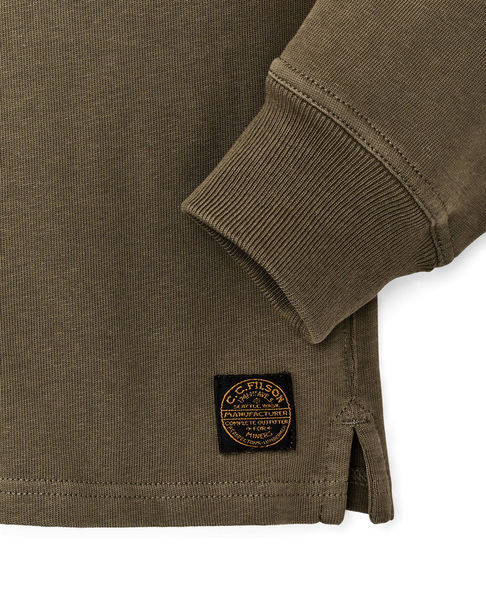 Field Knit Henley - Military Olive