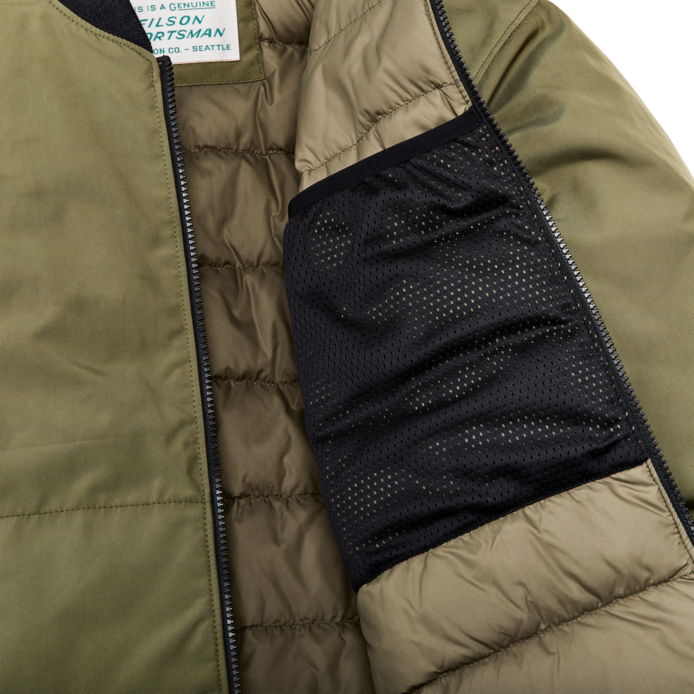 Alternate view of the Filson Down Liner Jacket - Winter Moss
