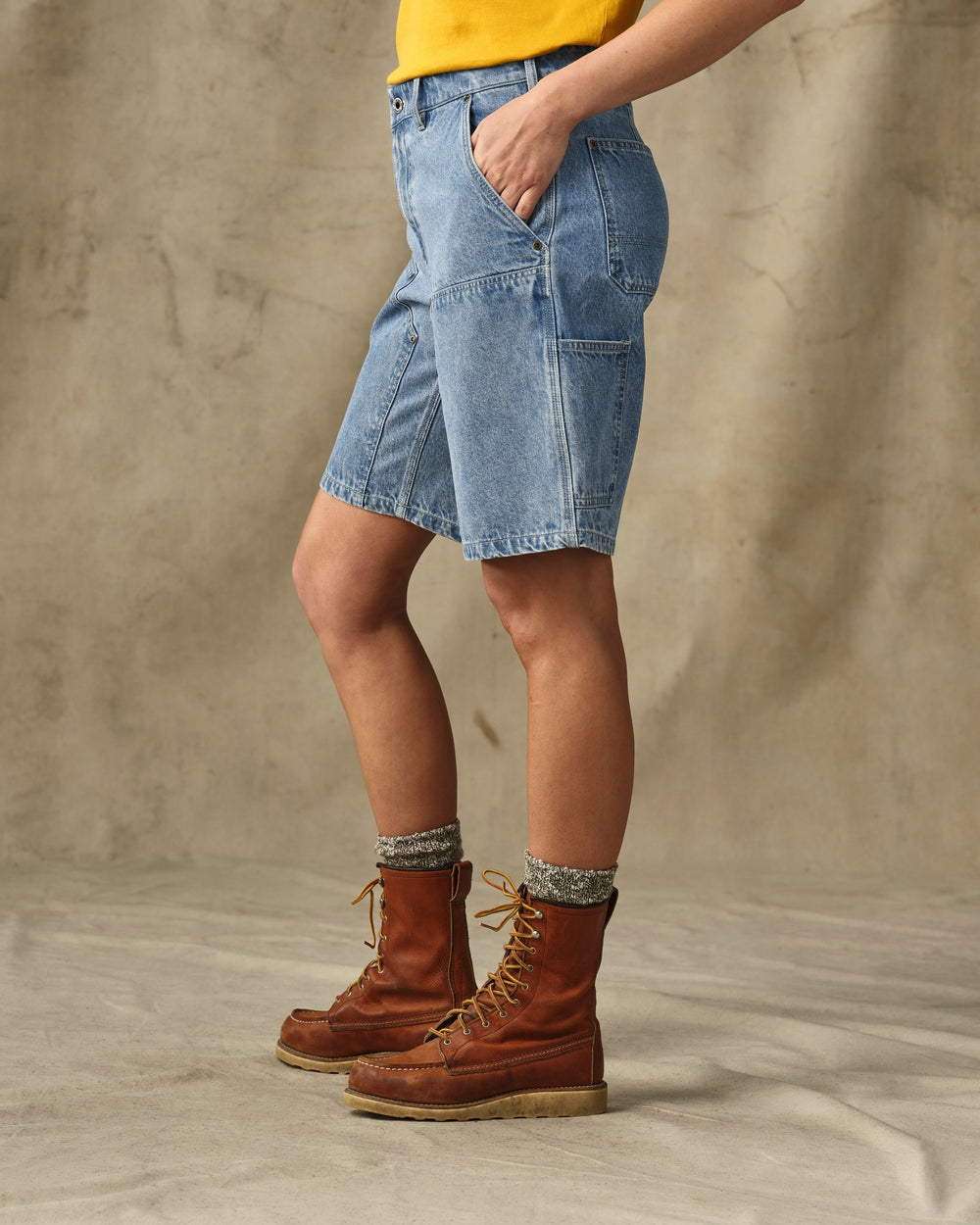 Women's 11-oz. Denim Work Shorts - Medium Indigo