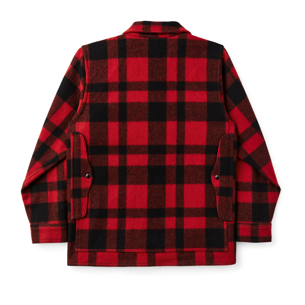 Alternate view of the Filson Mackinaw Wool Cruiser Jacket - Extra Long - Red / Black Plaid
