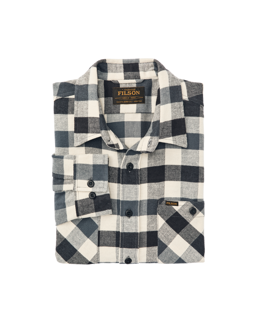 Rangeland Flannel Shirt - Charcoal / Steel Plaid