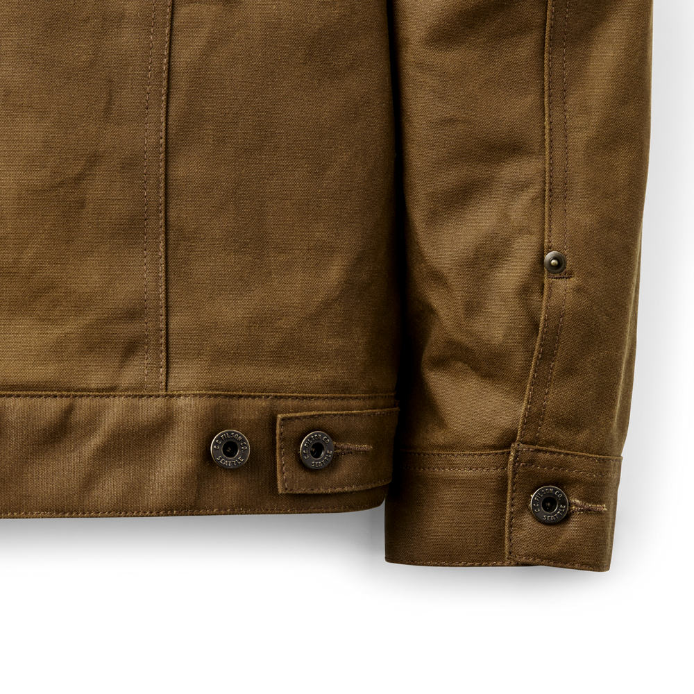 Alternate view of the Filson Tin Cloth Short Lined Cruiser Jacket - Dark Tan
