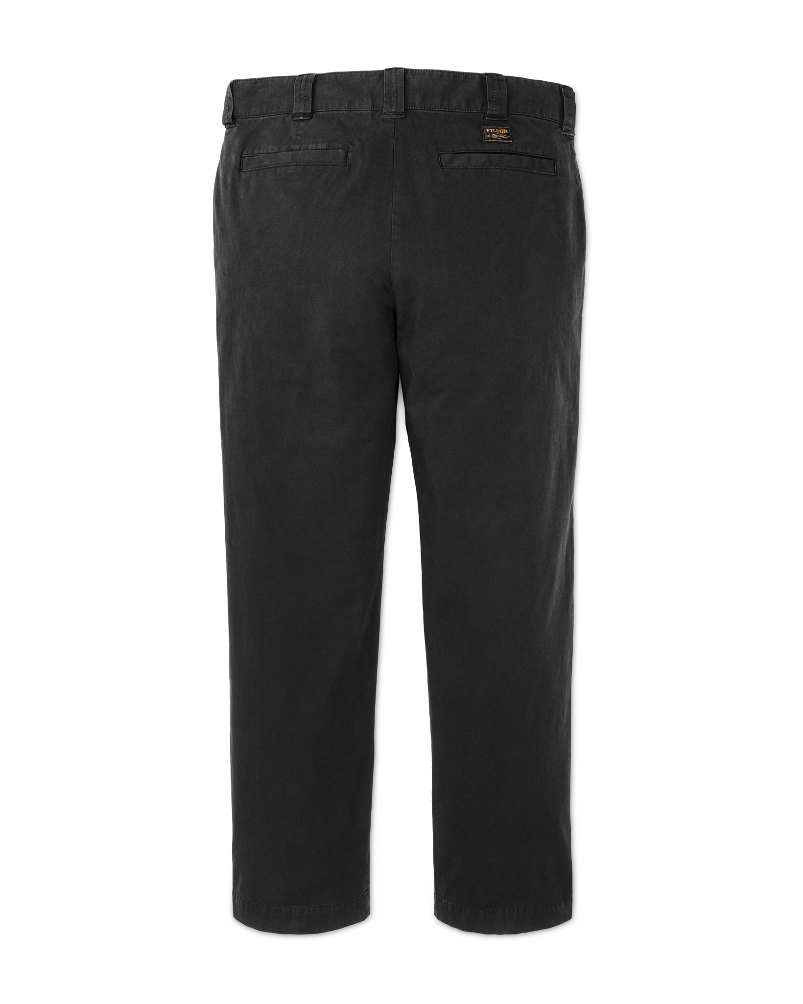 Alternate view of the Filson Granite Mountain Flat Front Pants - Washed Faded Black