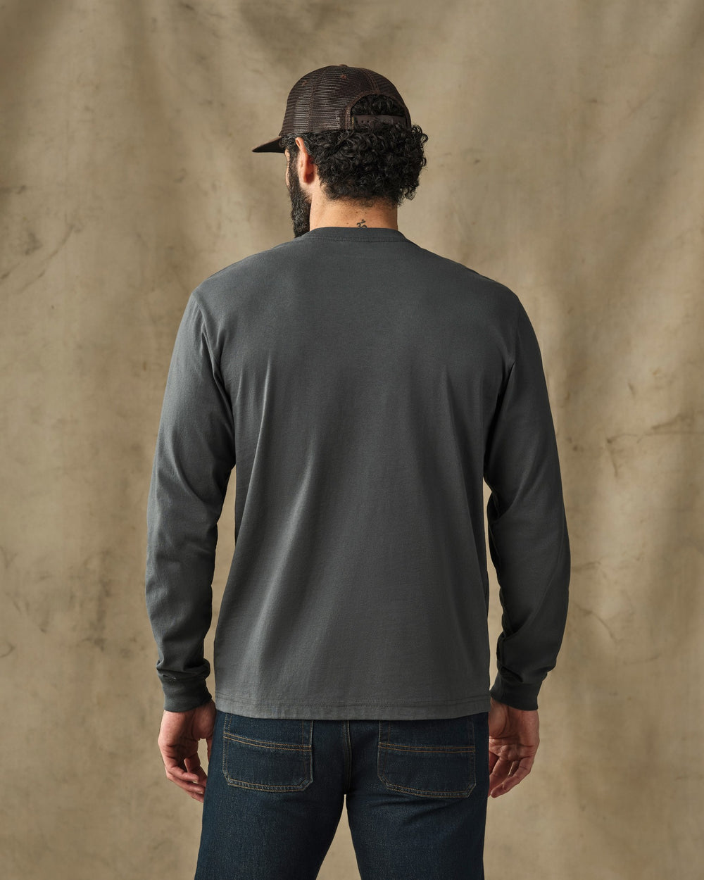 Long Sleeve Outfitter Pocket T-Shirt - Dark Slate