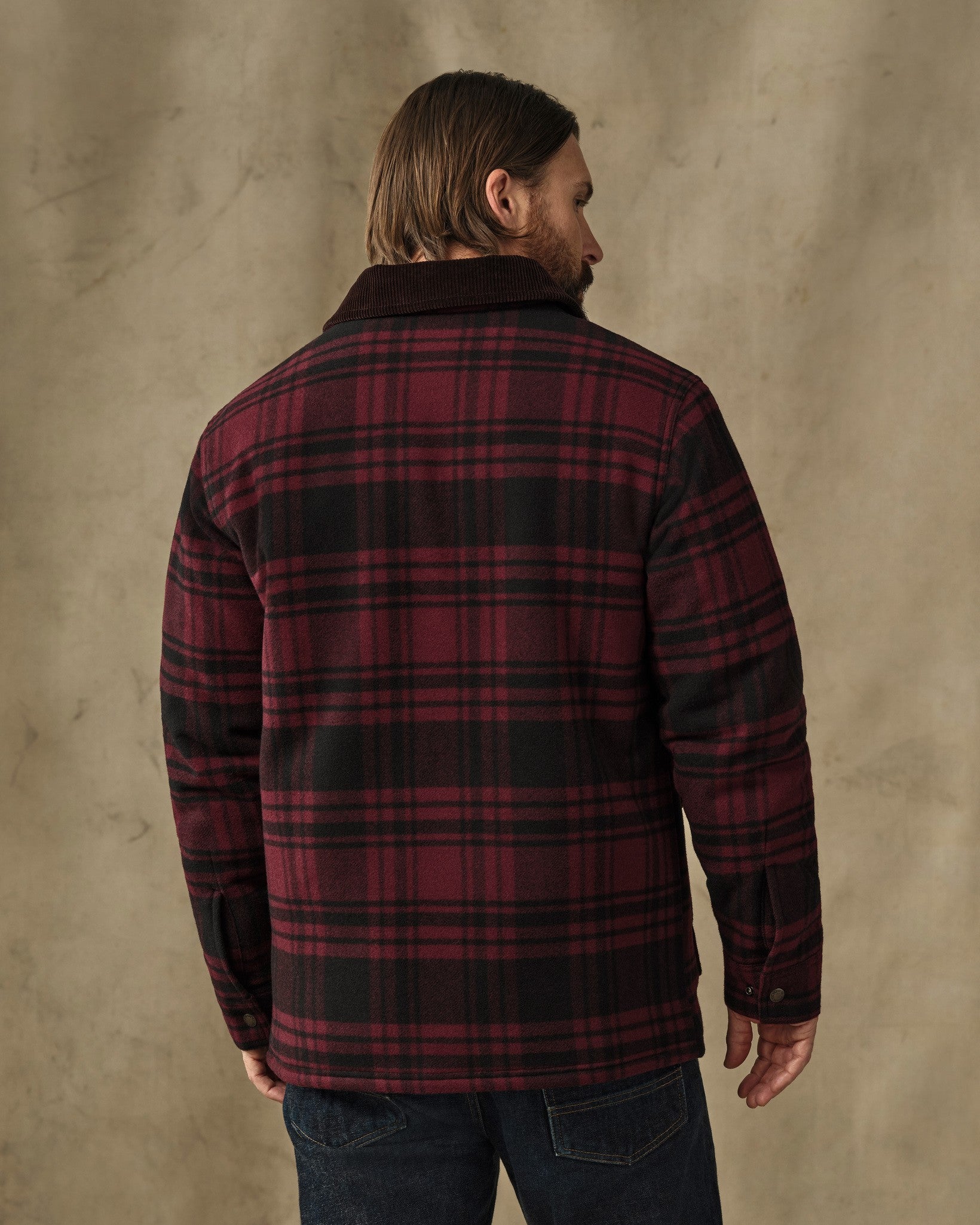 Spokane Insulated Cruiser Jacket - Port / Black Plaid | Filson
