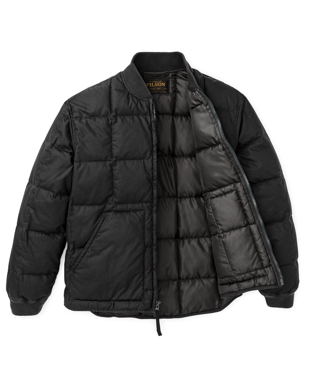 Heritage Cotton Down Jacket - Black
