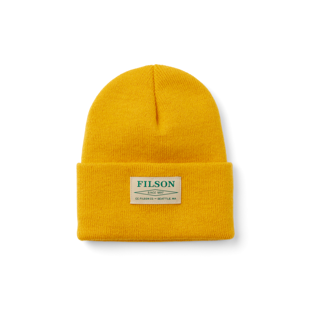 Front-facing image of the Filson Acrylic Watch Cap - Pilsner