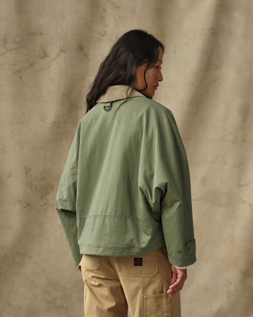 Women's Shelter Cloth Short Work Jacket - Sage Olive