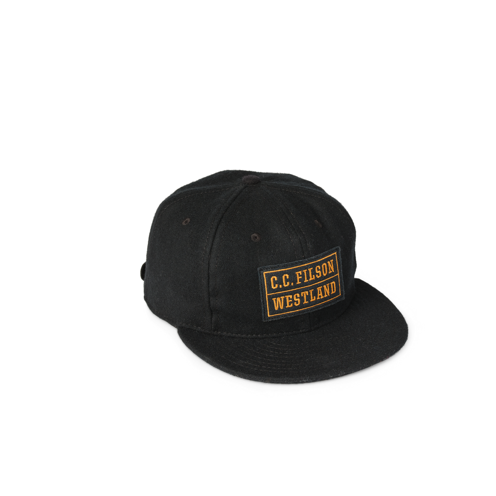 Front-facing image of the Filson Coldfoot Cap - Black