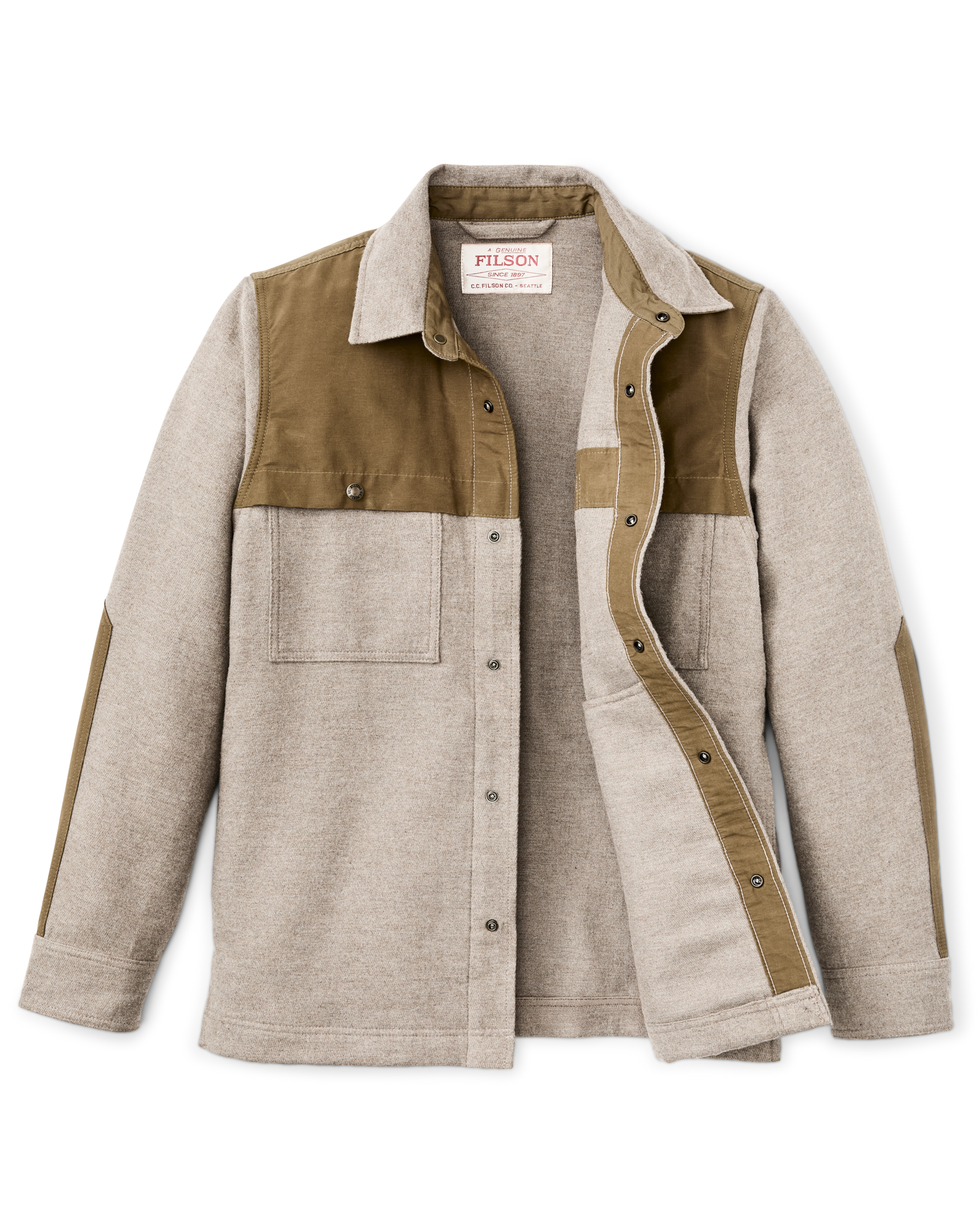 Alternate view of the Filson Colchuck Forester Jac-shirt - Ash Heather