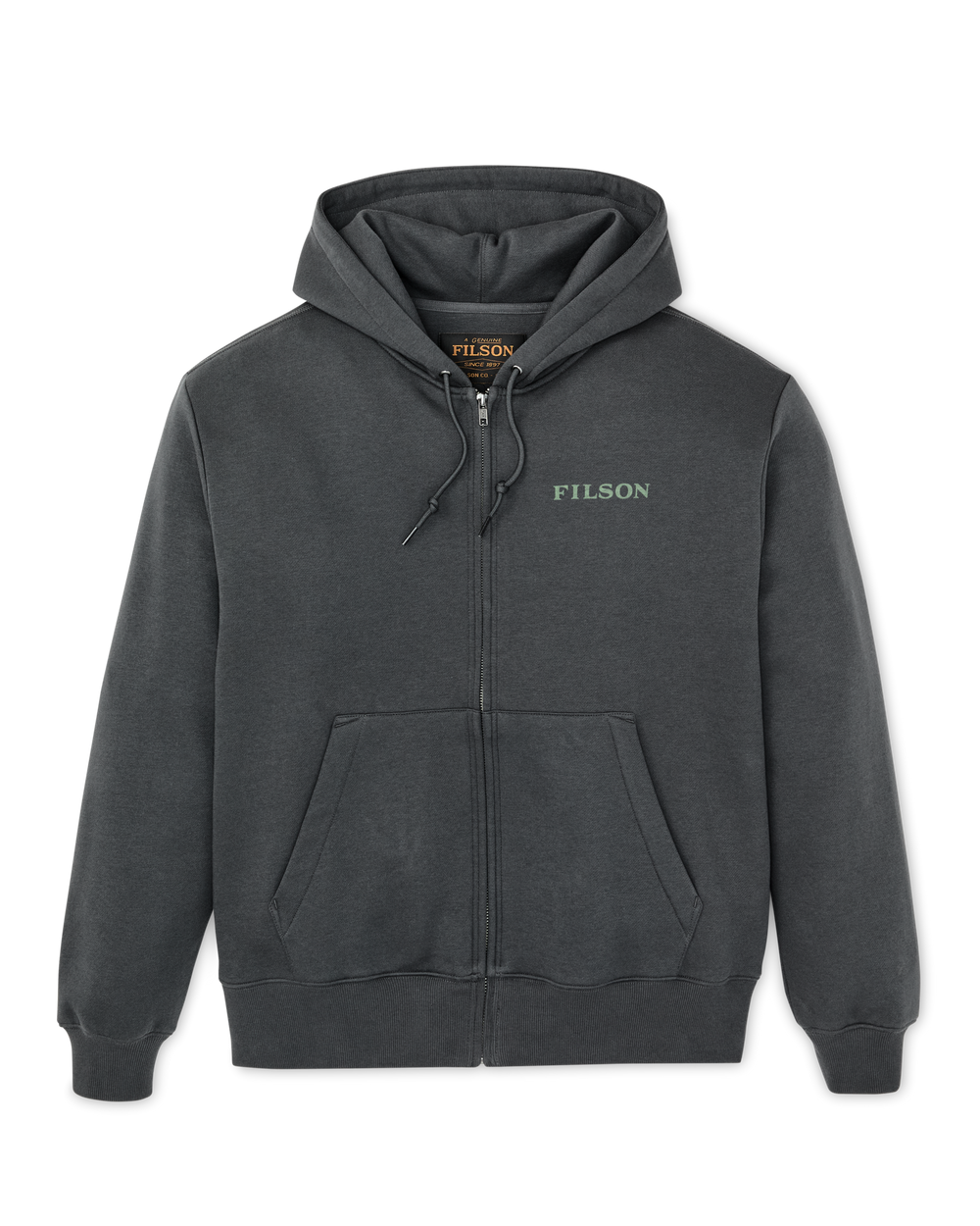 Scenic Graphic Full-Zip Hoodie - Faded Black