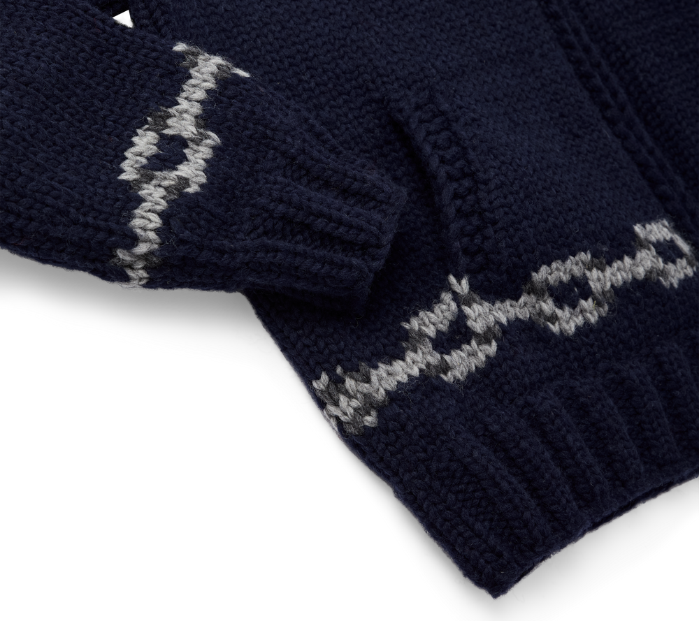 Alternate view of the Filson Handmade Sweater - Navy Coal
