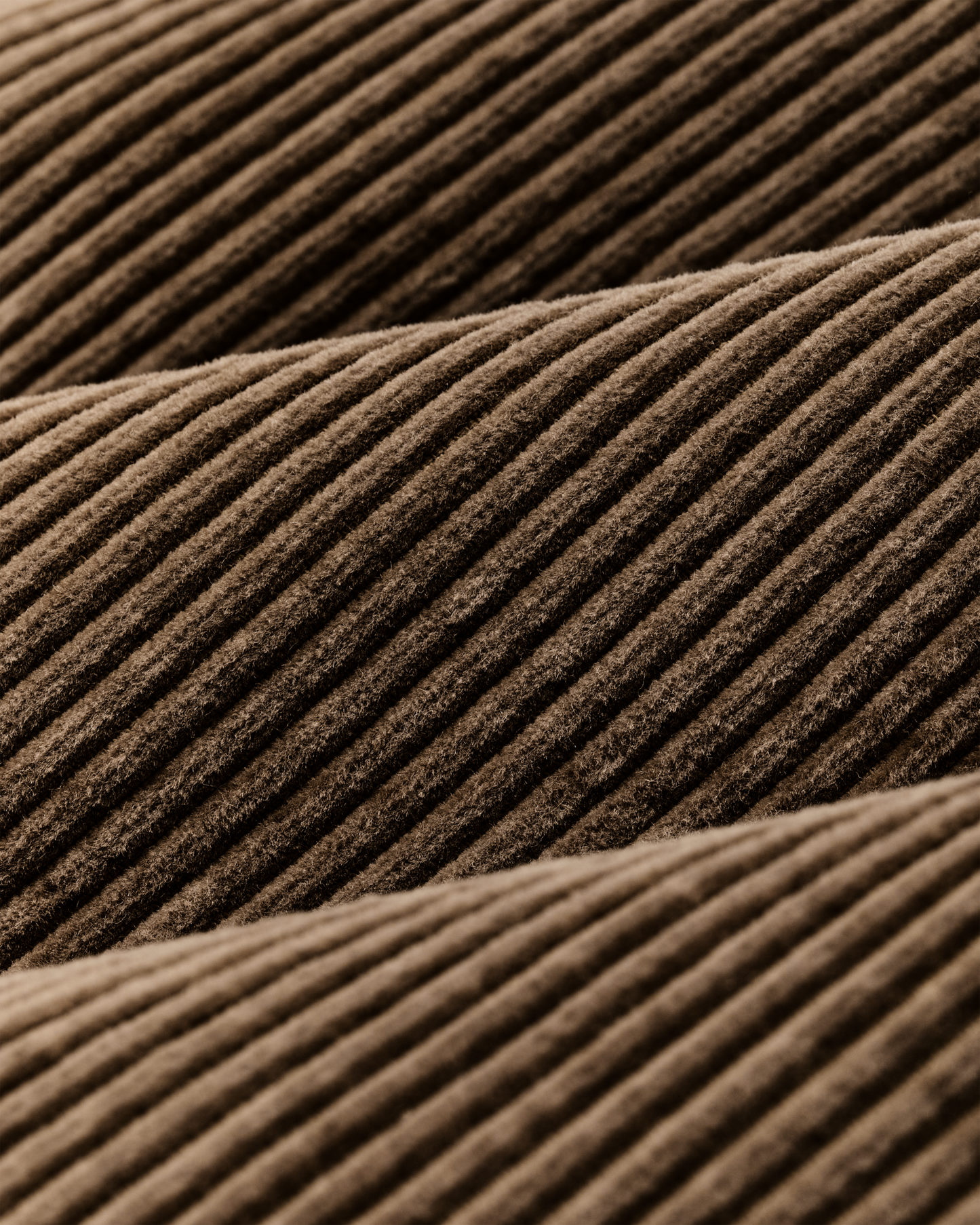 6-wale Corduroy Shirt - Brown