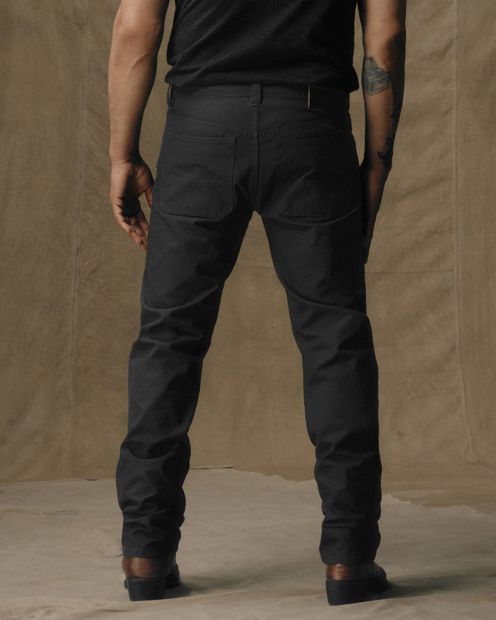 Dry Tin Cloth 5-Pocket Pants - Raven