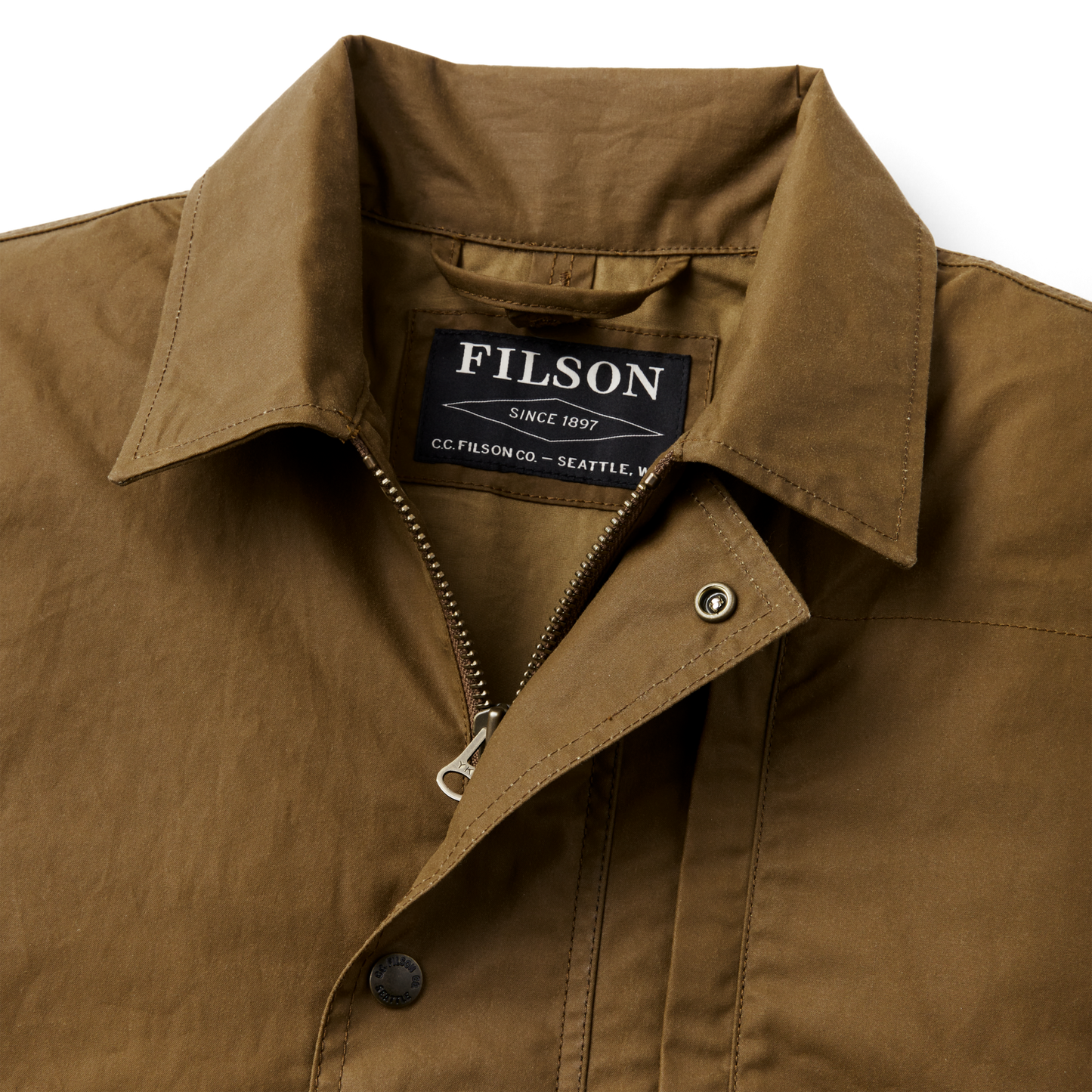 Alternate view of the Filson Aberdeen Work Jacket - Dark Tan