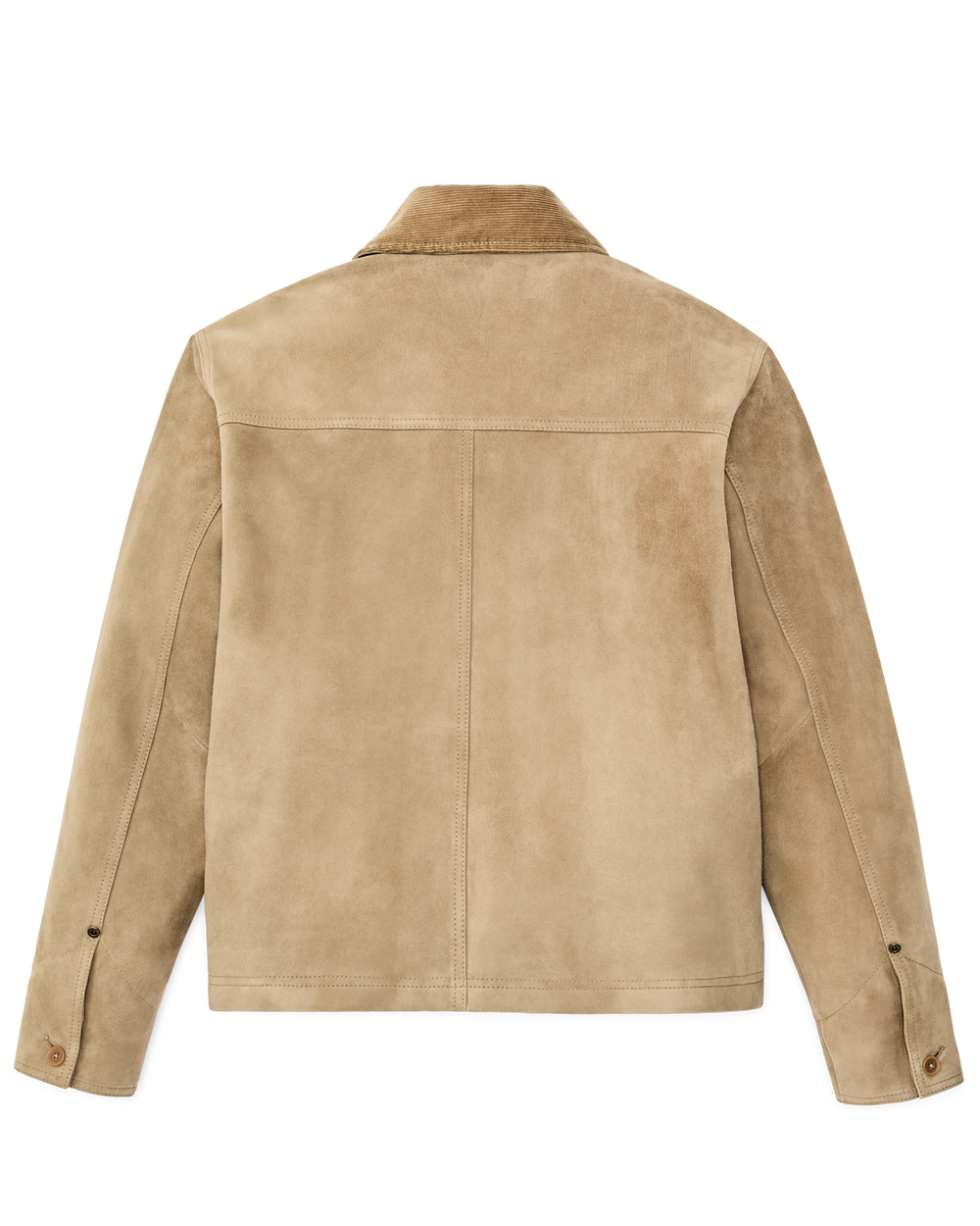 Alternate view of the Filson Women's Short Suede Barn Jacket - Light Gray