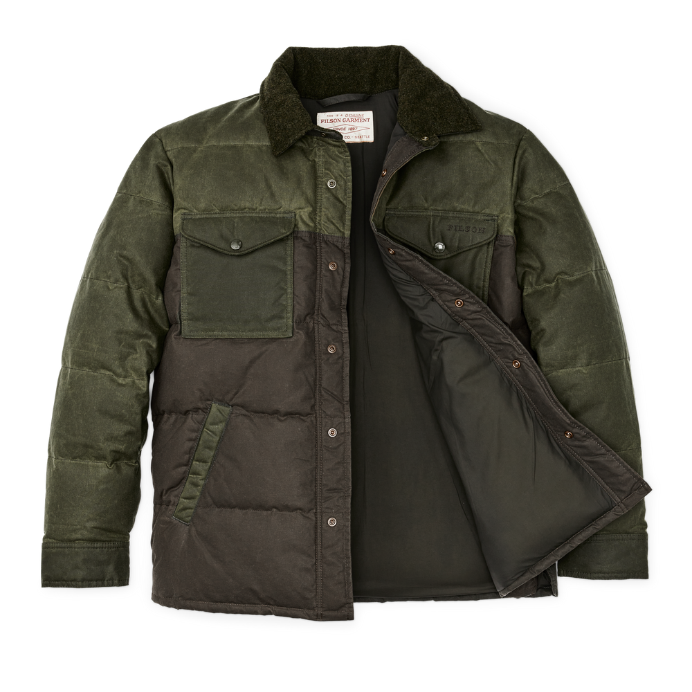 Alternate view of the Filson Down Jac-shirt - Otter Green