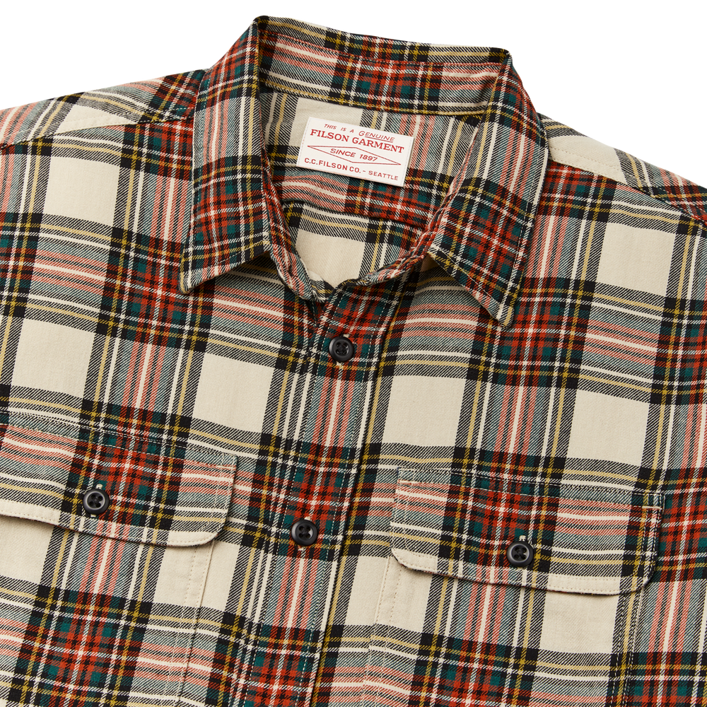 Alternate view of the Filson Scout Shirt - Stone Tartan Plaid