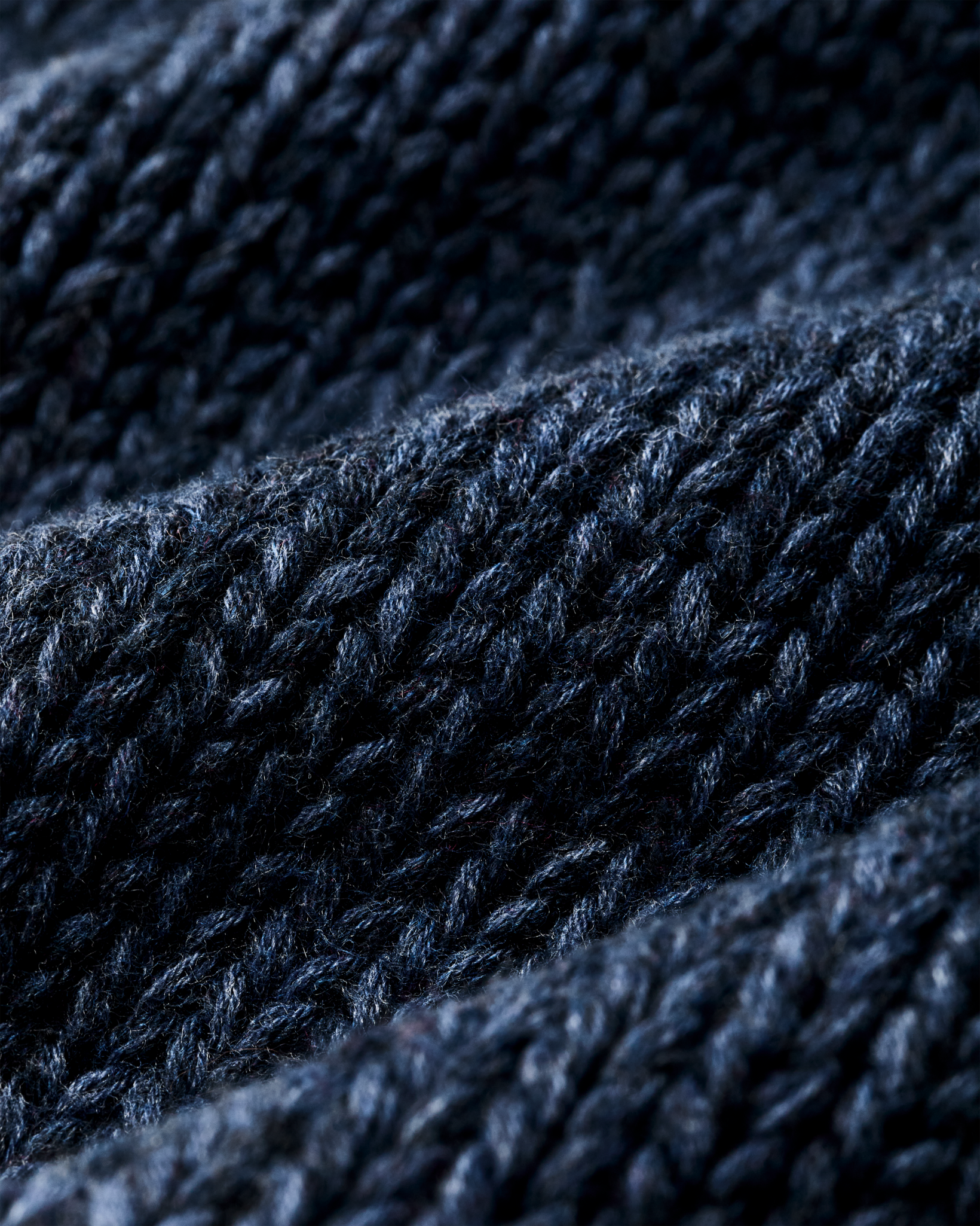 Alternate view of the Filson Women's Cotton Full-zip Cardigan - Navy / Marl