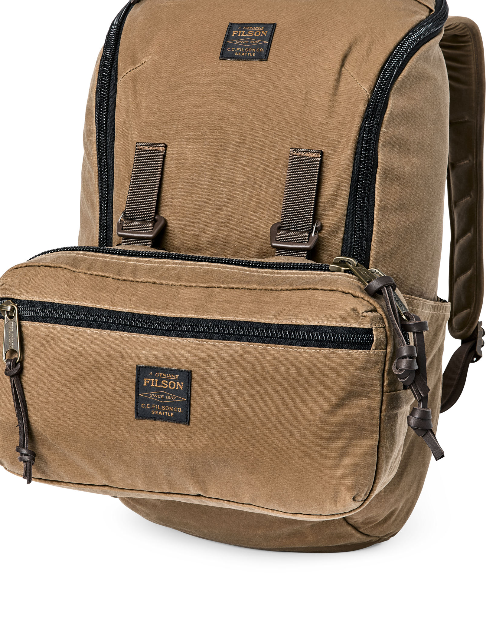 Trapper Creek 28L Backpack - Dark Tan | Filson