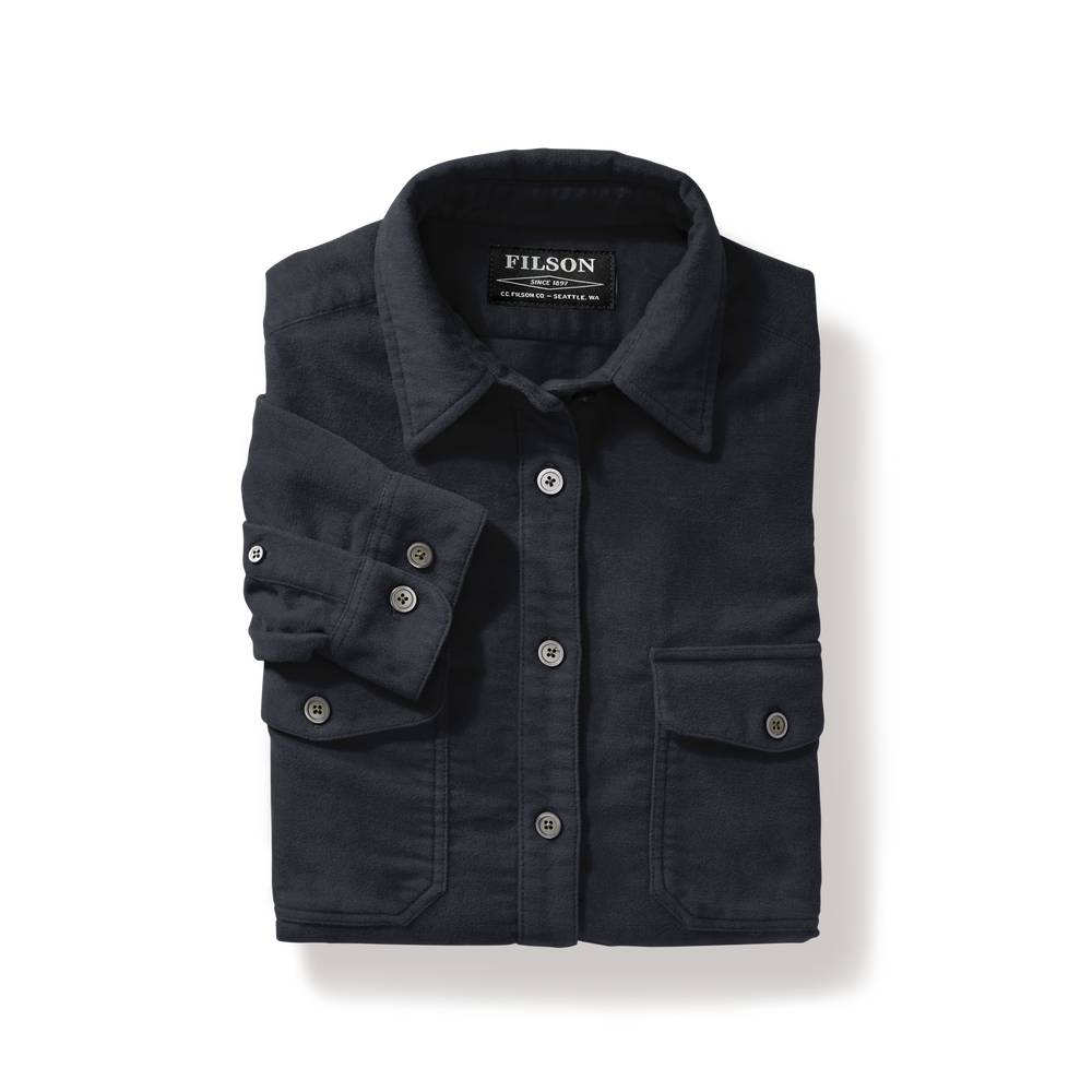 Alternate view of the Filson Women's Moleskin Shirt - Dark Navy