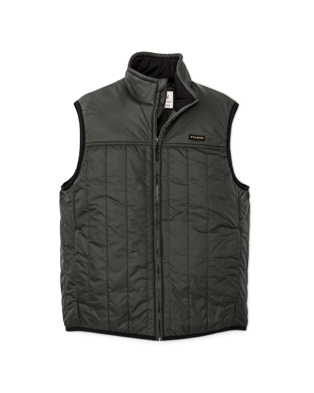 Front-facing image of the Filson Ultralight Vest - Raven