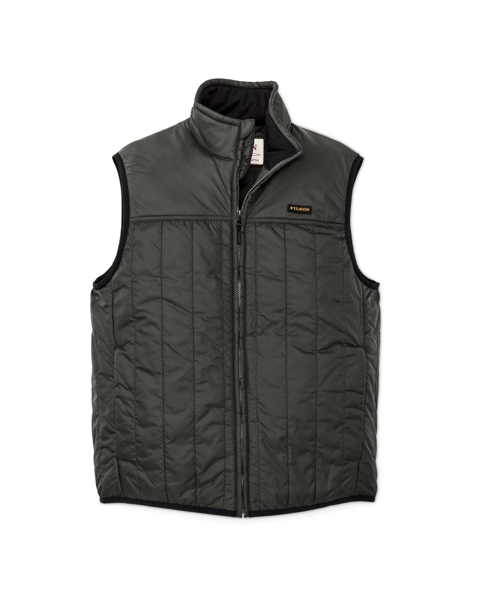 Front-facing image of the Filson Ultralight Vest - Raven