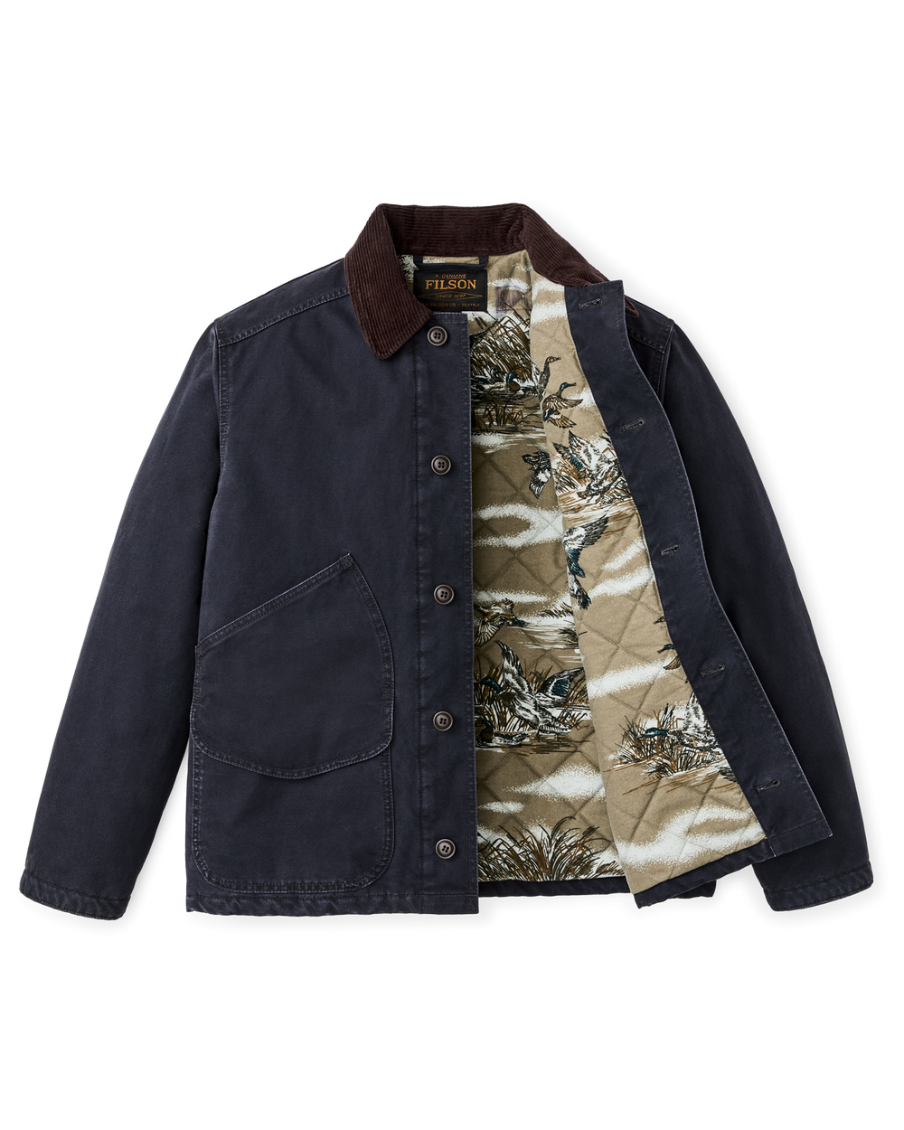 Insulated Canvas Outfitter Jacket - Dark Navy