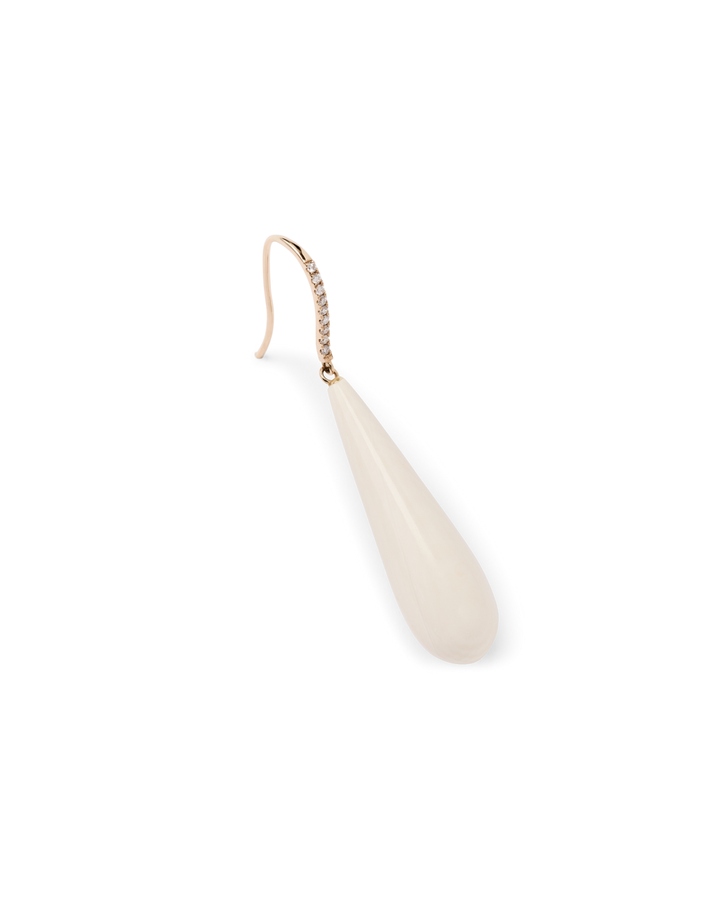 Ivory Jacks Mammoth Drop Diamond Pave Earrings - 14kyg