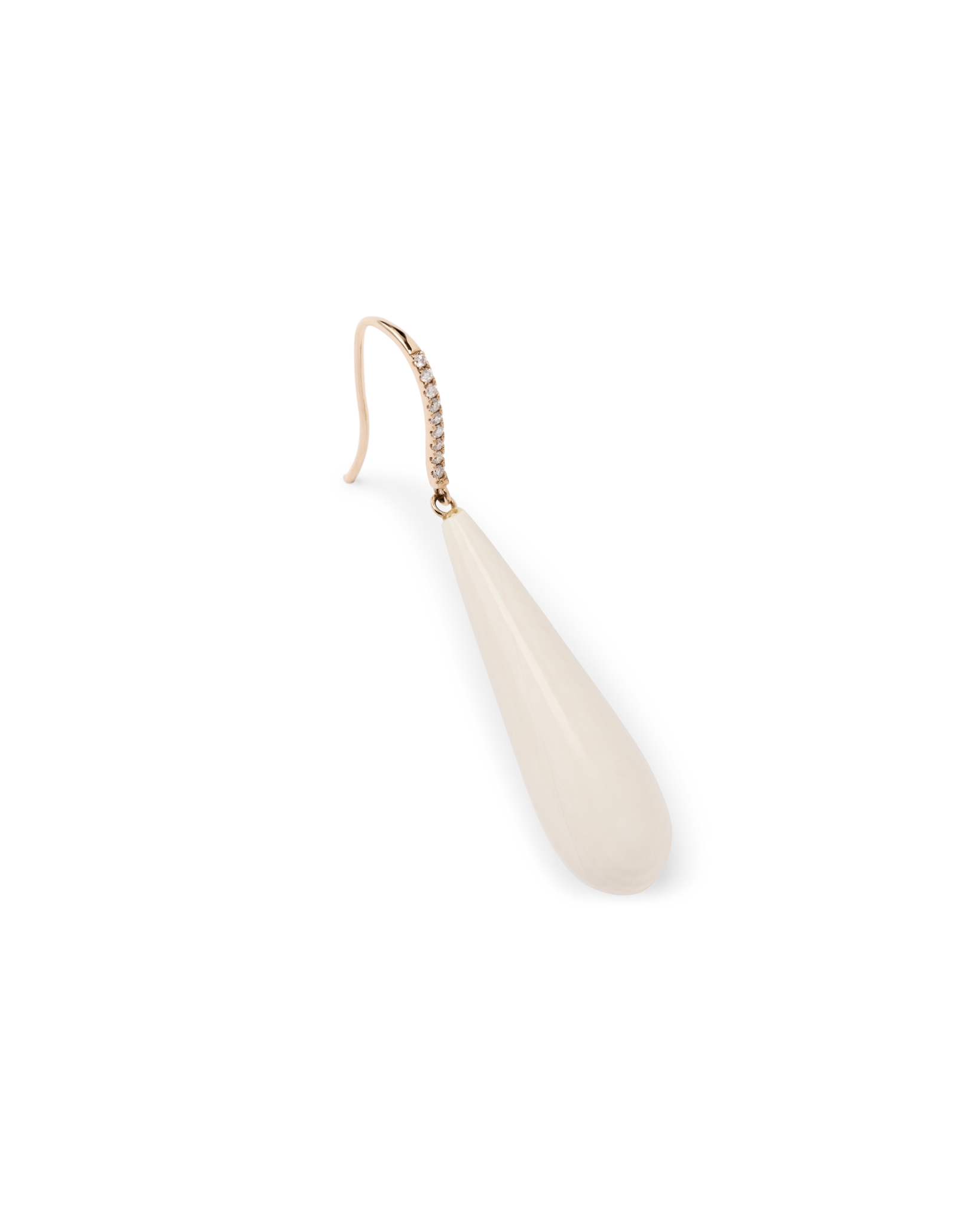 Ivory Jacks Mammoth Drop Diamond Pave Earrings - 14kyg