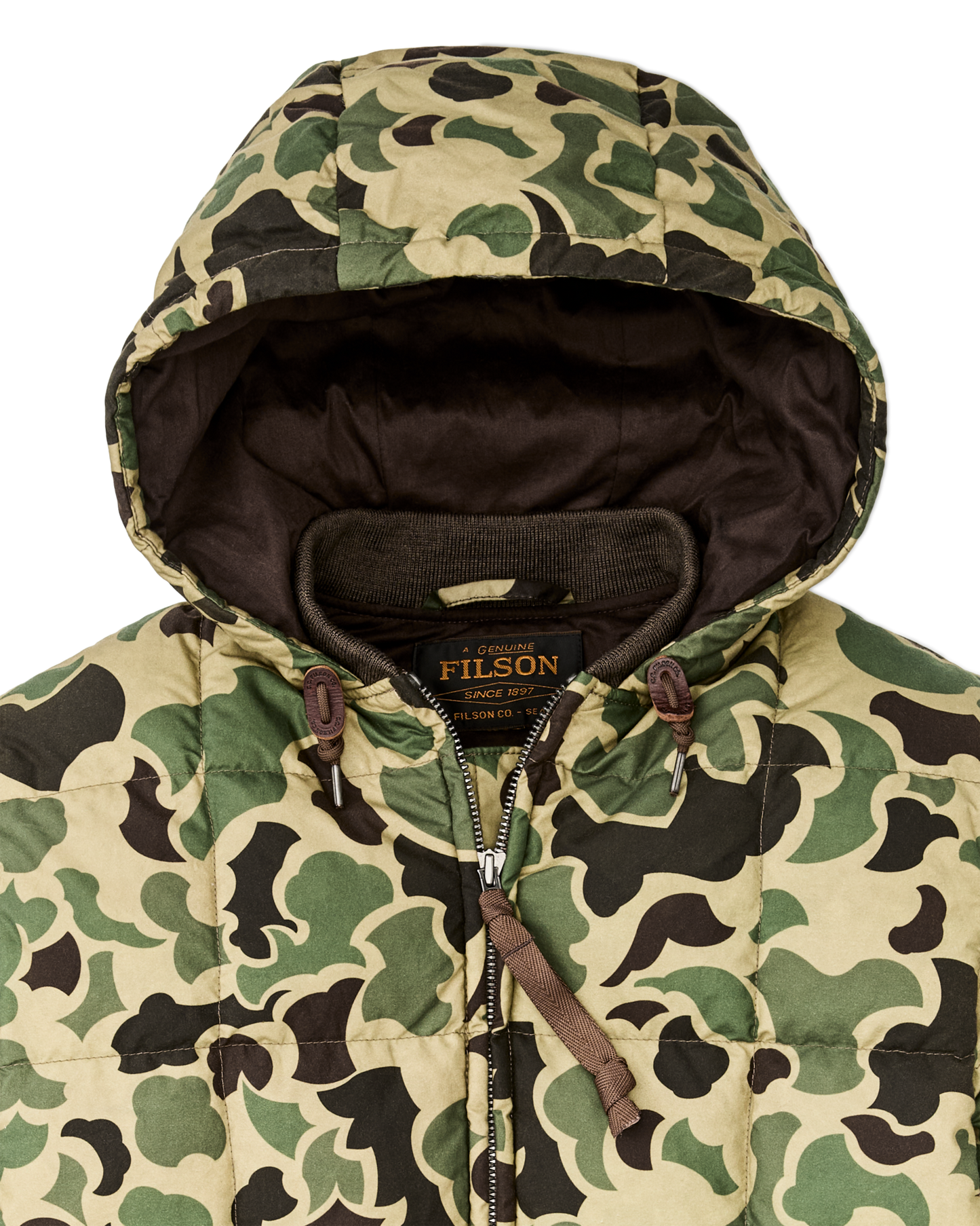Waxed Down Jacket - Tundra Shrub Camo