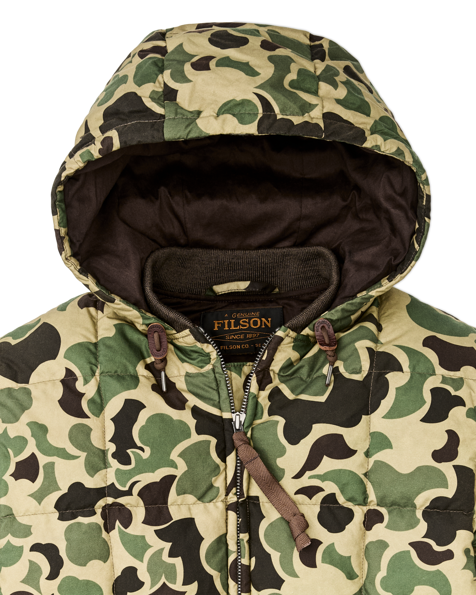 Waxed Down Jacket - Tundra Shrub Camo