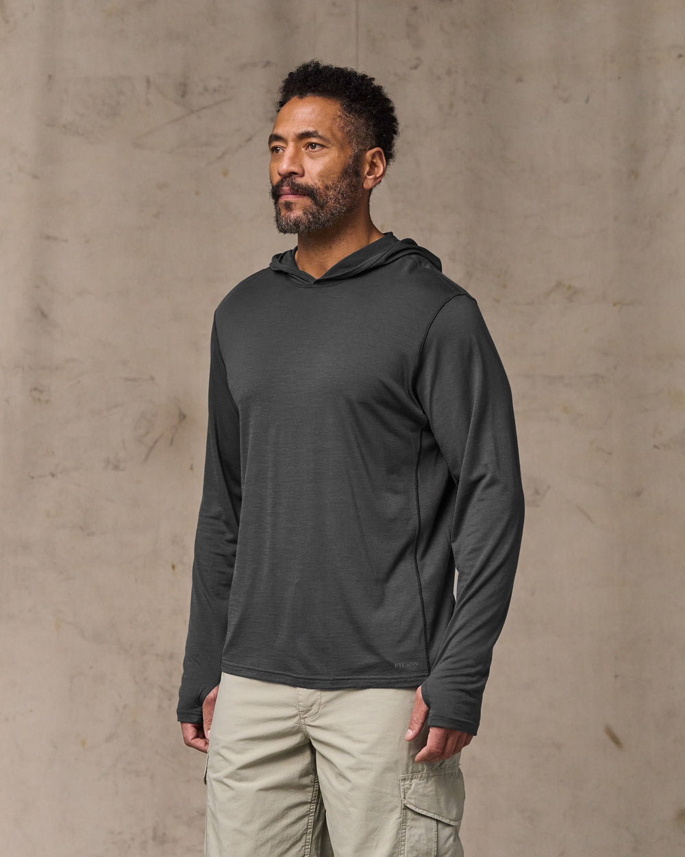 Wool-Blend UPF Hoodie - Raven