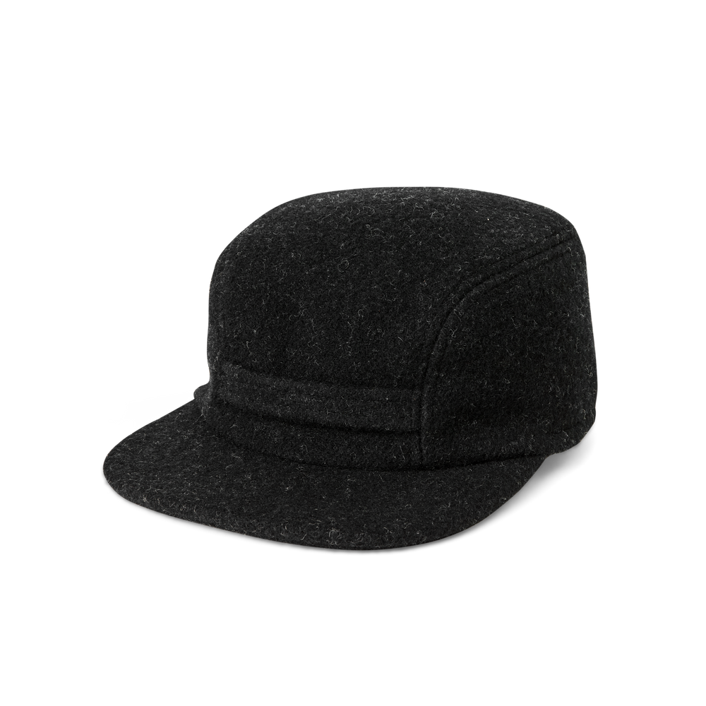 Front-facing image of the Filson Mackinaw Wool Cap - Charcoal