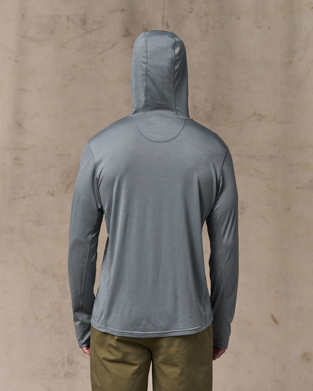 Wool-Blend UPF Hoodie - Sage Gray