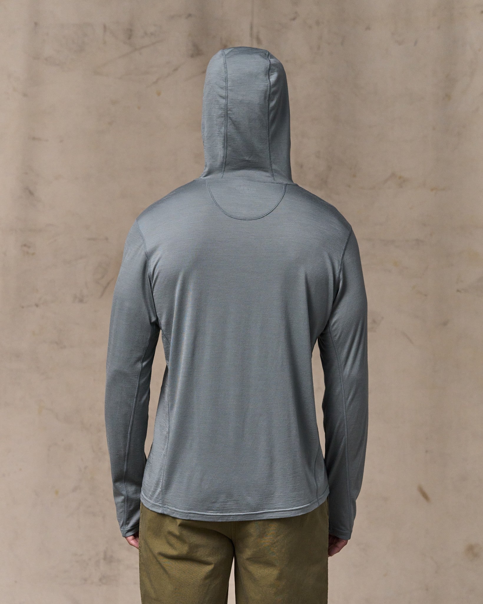 Wool-Blend UPF Hoodie - Sage Gray