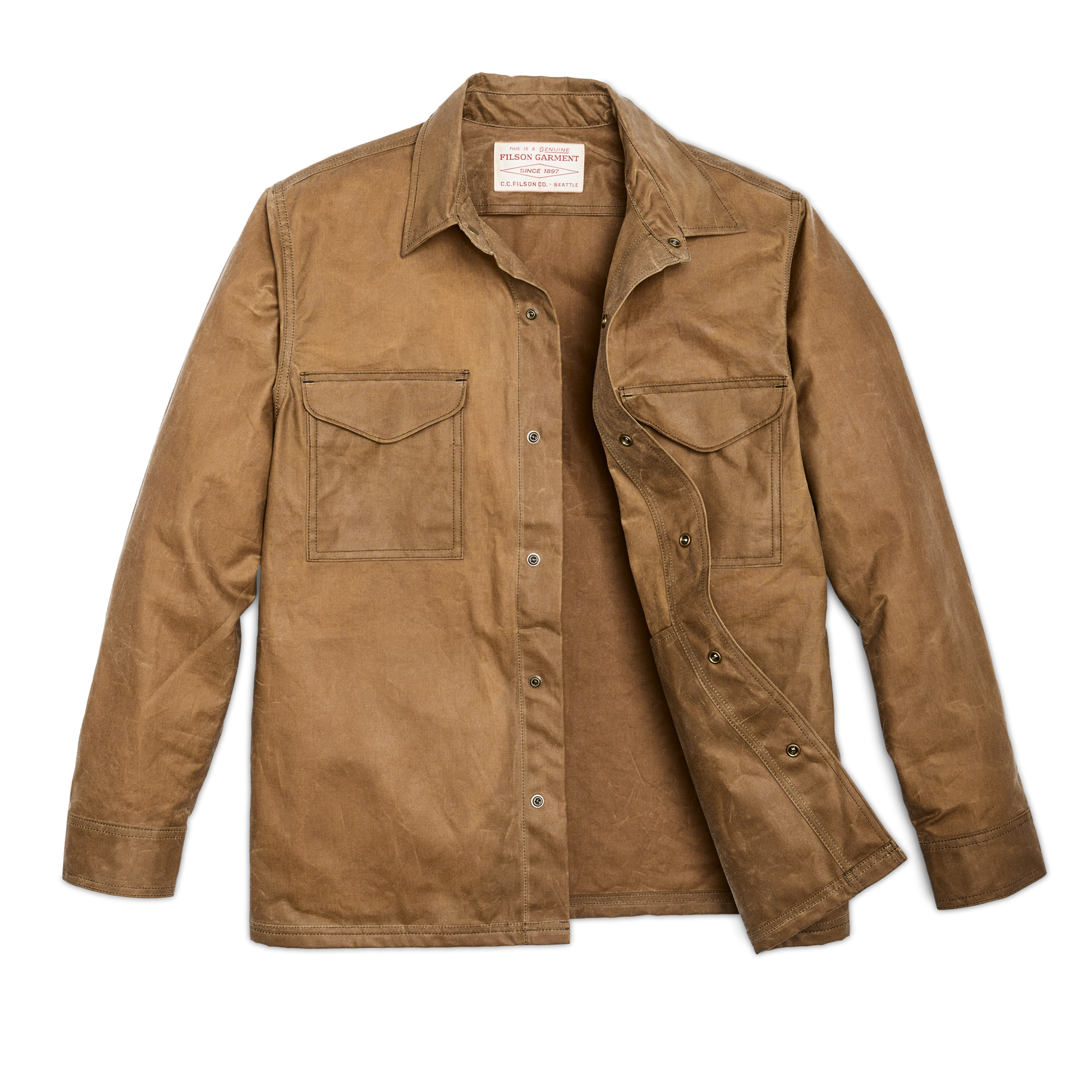 Alternate view of the Filson Eagle Harbor Jac-shirt - Tan