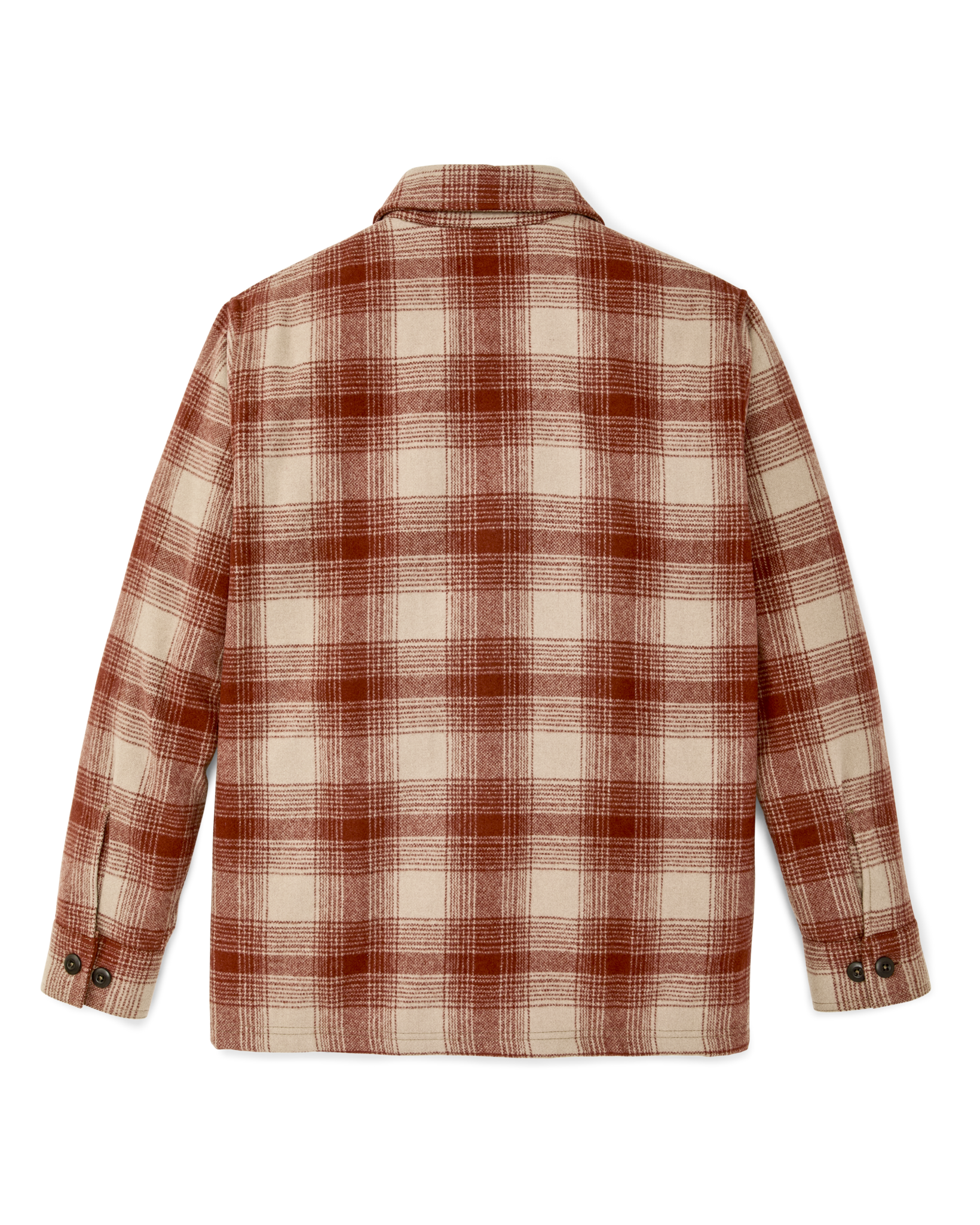 Alternate view of the Filson Wool Jac-shirt - Brick Multi Plaid