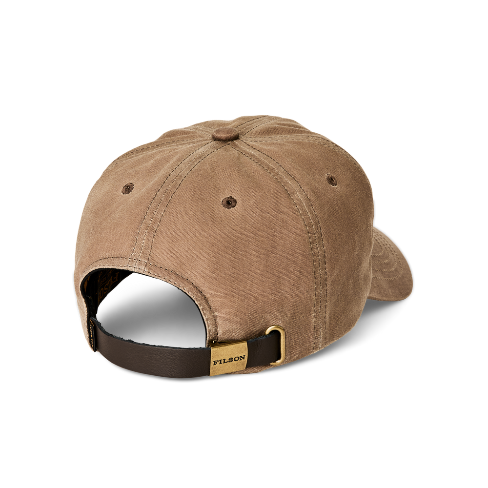 Alternate view of the Filson Low-profile Logger Cap (embroidered)  - Pecan / Boat