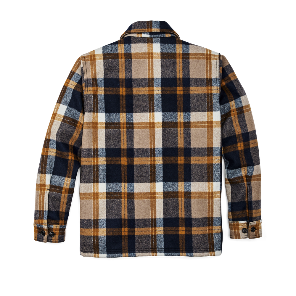 Alternate view of the Filson Seattle Wool Jac-shirt - Navy / Bronze Plaid