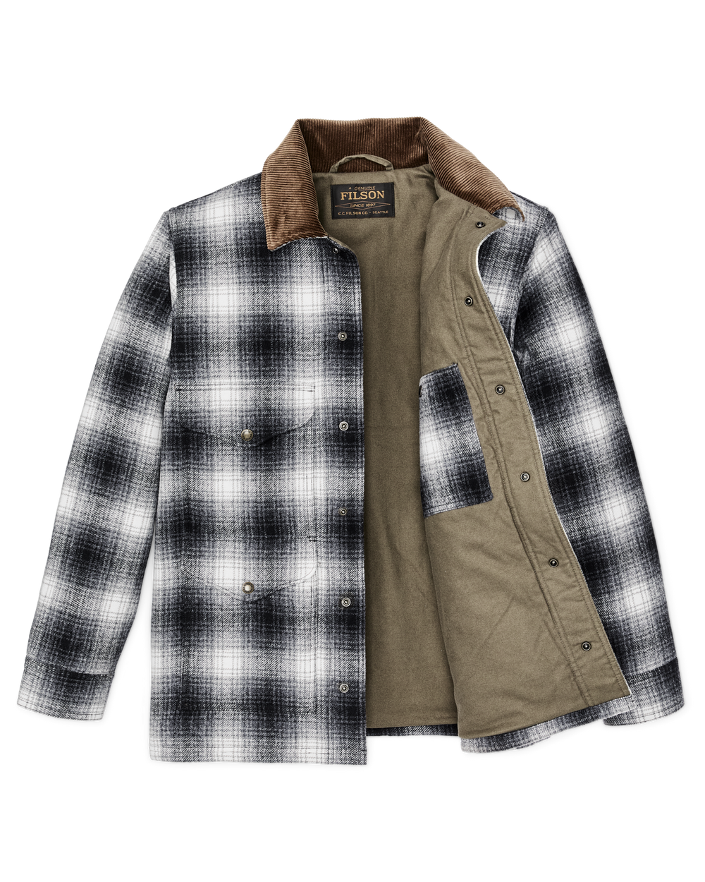 Spokane Insulated Cruiser Jacket - Charcoal Ombre
